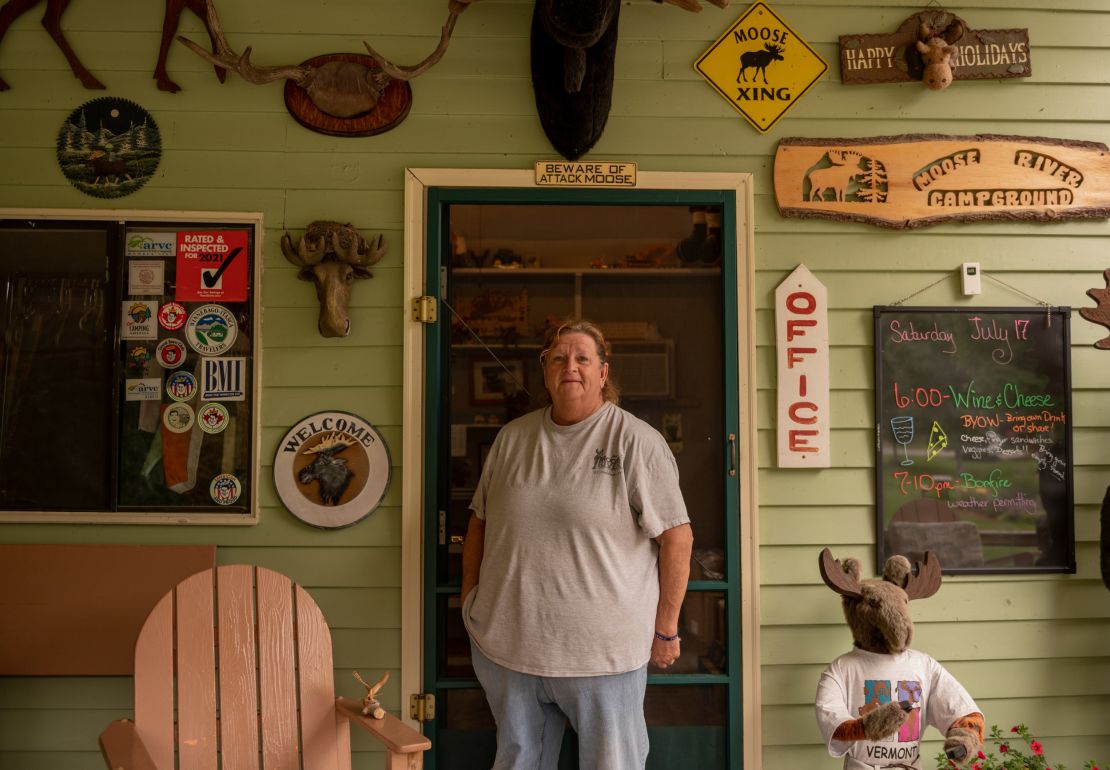 Mary Lunderville, owner of the Moose River Campground in St. Johnsbury, Vermont, says she got vaccinated to make her customers feel comfortable.