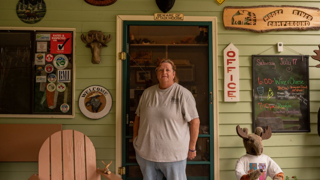 Mary Lunderville, owner of the Moose River Campground in St. Johnsbury, Vermont, says she got vaccinated to make her customers feel comfortable.