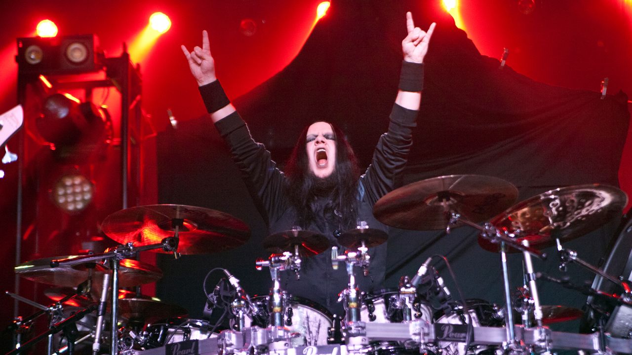 Drummer Joey Jordison of Vimic performs at The Fillmore Charlotte on June 30, 2017 in Charlotte, North Carolina.  