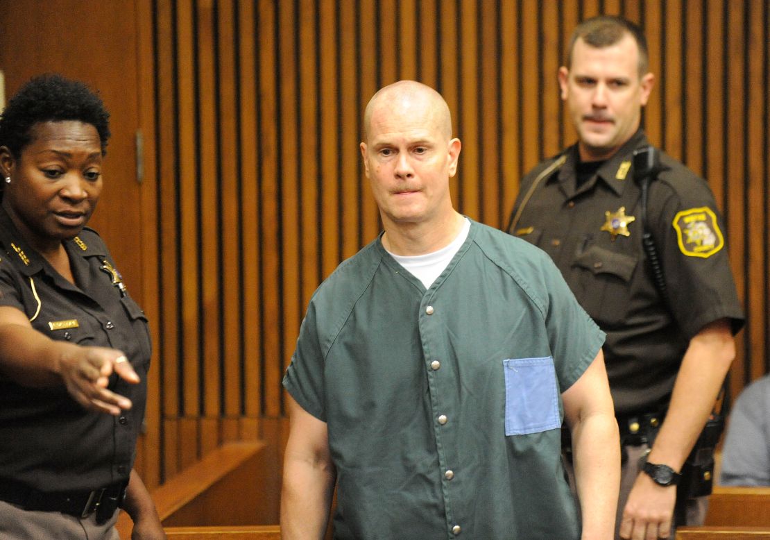 Wershe, 46 at the time, is escorted into a Detroit courtroom in September 2015.