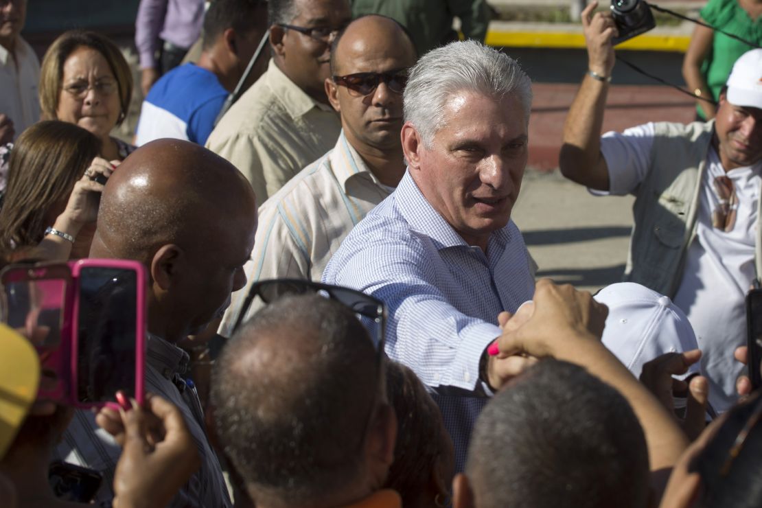 Cuba's President Miguel Diaz-Canel has blamed the US government for unprecedented protests across the island.