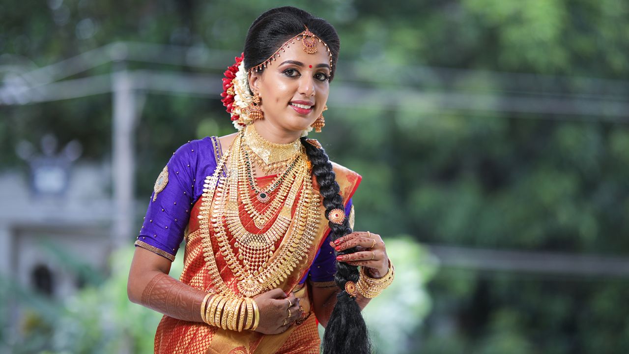 Vismaya Nair at her wedding in May 2020.