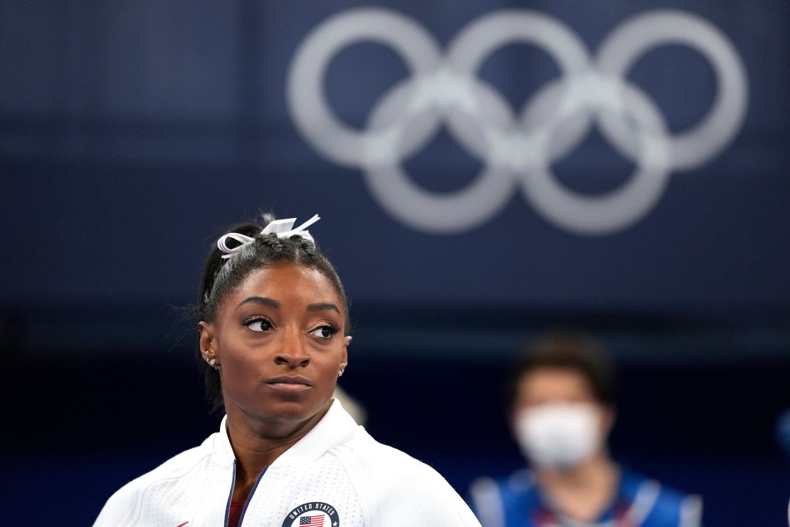 Simone Biles was a favorite to take home gold in the all-around. She still may have the opportunity to compete in other individual events, but said Tuesday that she was going to take the rest of the Olympics "one day at a time."
