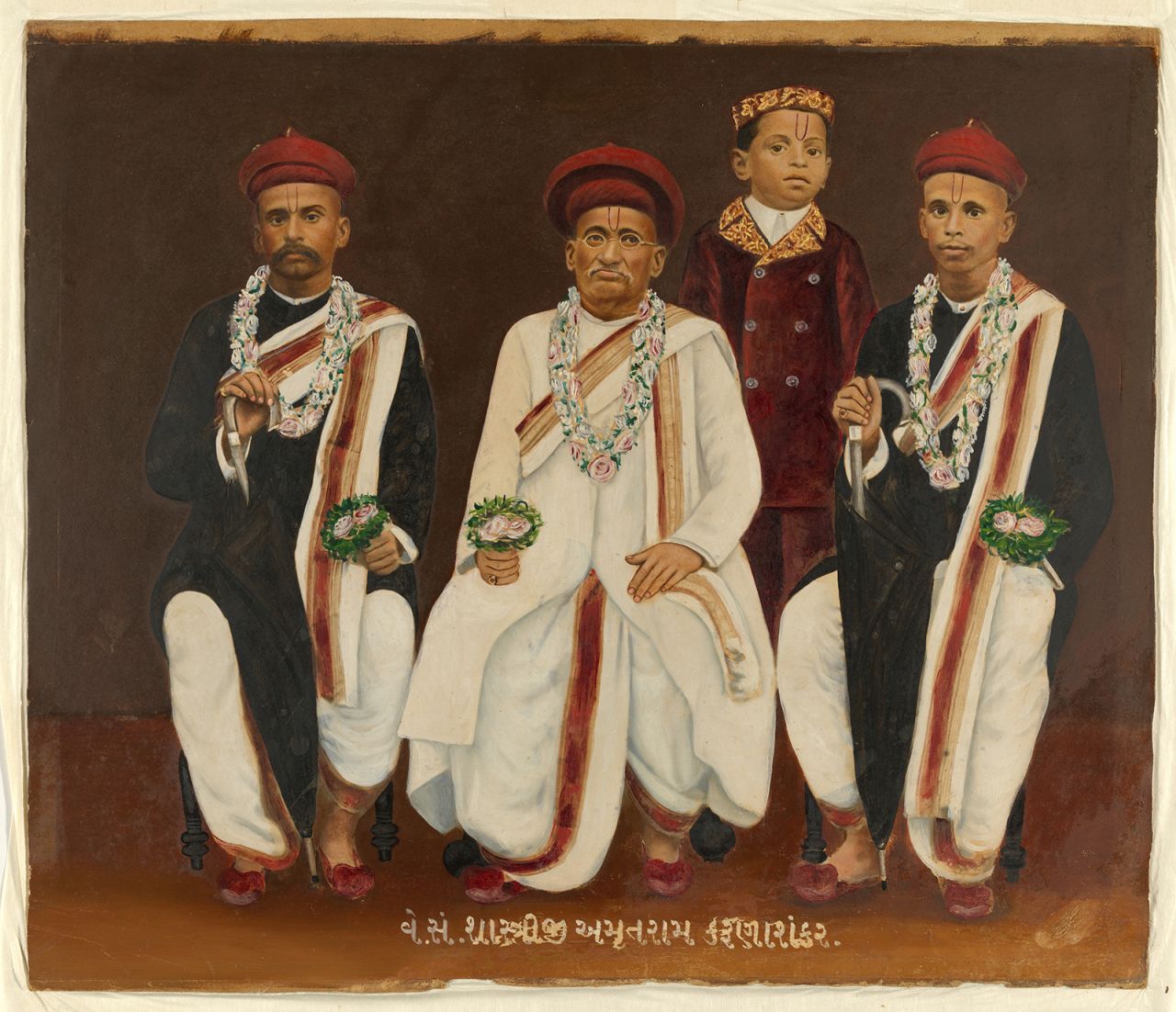 An untitled Gujarati family portrait is among the 14 items set to be returned.