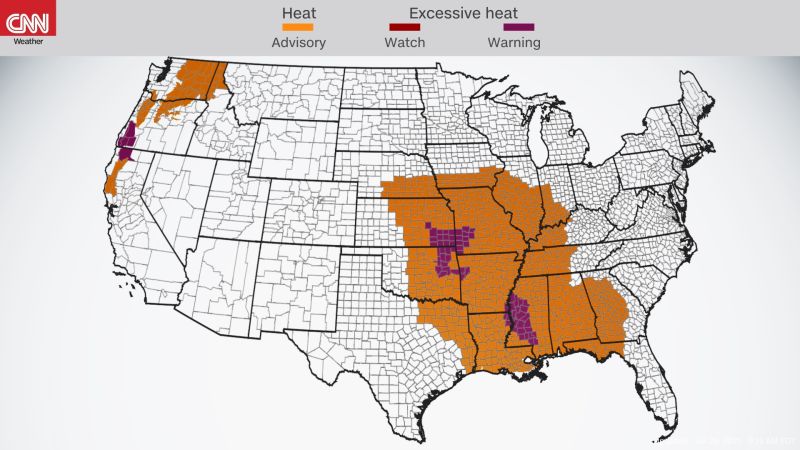 Heat Wave, Coupled With Humidity, Torments 70 Million Across US | CNN