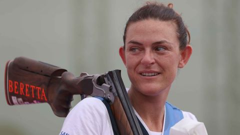 Shooter Alessandra Perilli won San Marino's first ever Olympic medal on Thursday, after clinching a bronze medal in women's trap shooting.