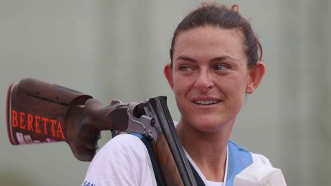Shooter Alessandra Perilli won San Marino's first ever Olympic medal on Thursday, after clinching a bronze medal in women's trap shooting.