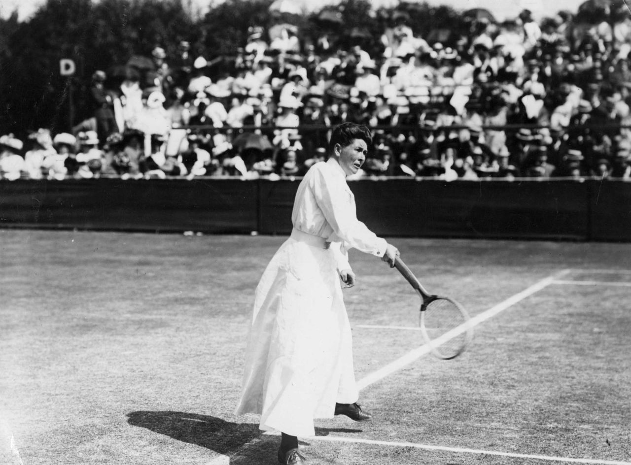 Wimbledon ladies singles champion Charlotte Sterry (nee Cooper) pictured at Wimbledon.   