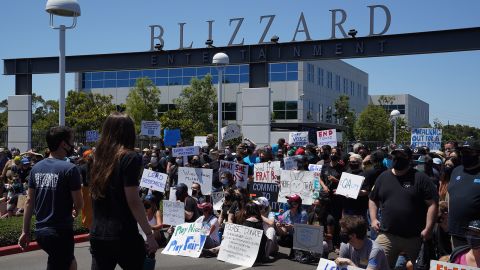 Activision Blizzard employees staged a walkout on Wednesday to protest the company's responses to the lawsuit and demand more equitable treatment for underrepresented staff. 