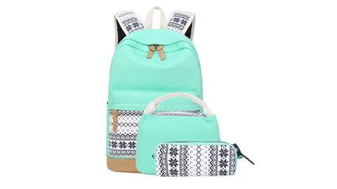 Camtop School Backpacks for Teen Girls Lightweight Canvas Backpack