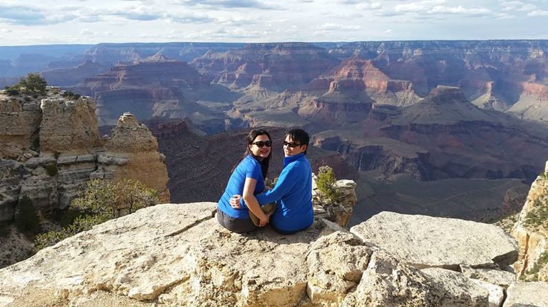 <strong>Adventuring together</strong>: They both still love to travel. Here they are exploring the Grand Canyon in Arizona.