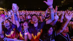CHICAGO, IL - JULY 29:  General atmosphere on day one of Lollapalooza at Grant Park on July 29, 2021 in Chicago, Illinois. (Photo by Michael Hickey/Getty Images)