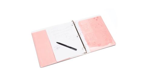 Blush 1-Inch Pocket Binder