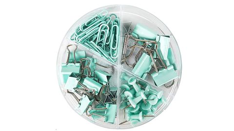 Paper Clips, Pushpins and Binder Clip Set