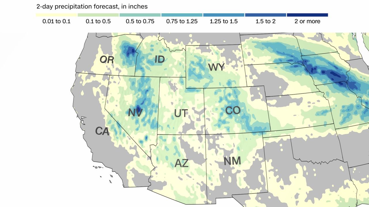 Heavy monsoon rains are possible across the West through the weekend