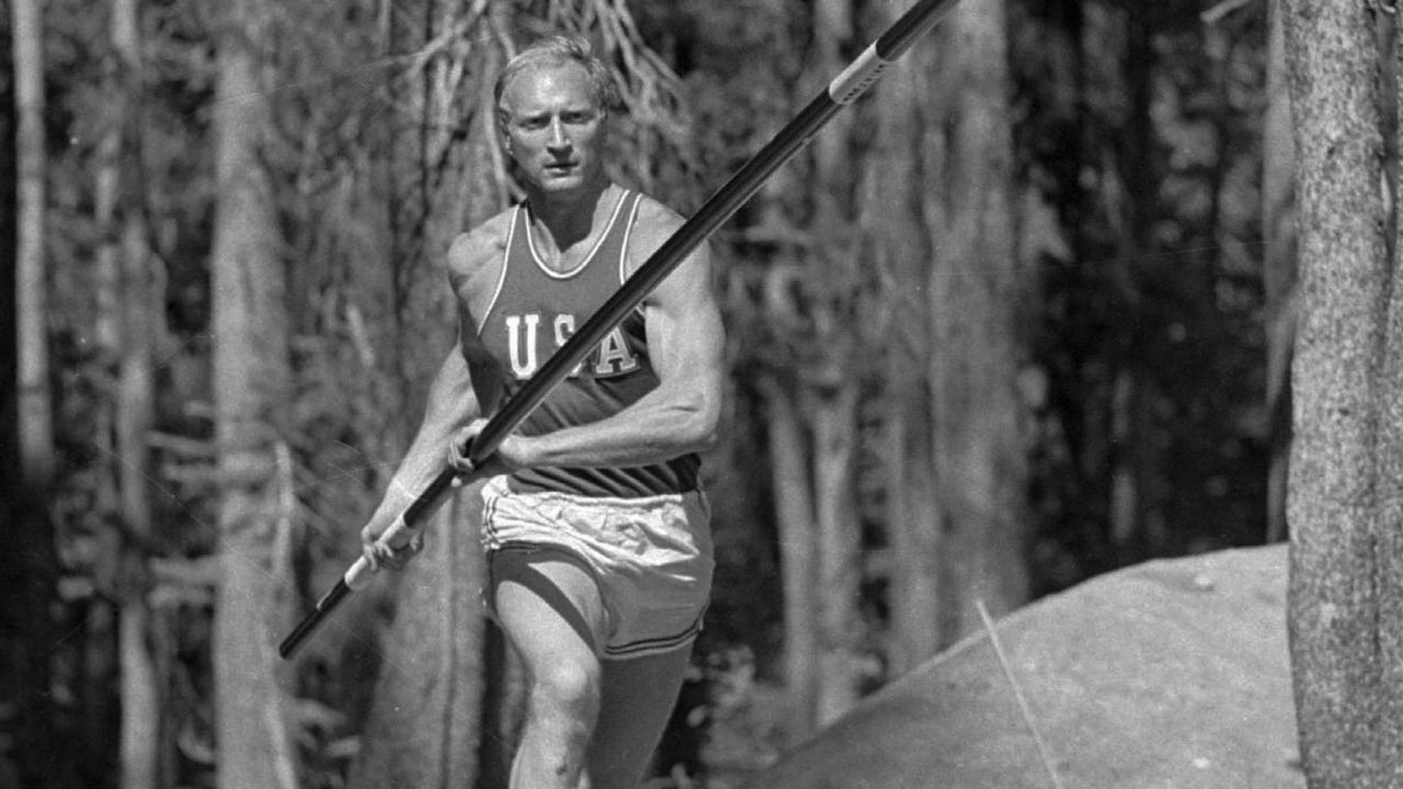 Tom Waddell, pictured competing in the Olympic decathlon finals ahead of the 1968 Olympics, founded the Gay Games to foster joy and belonging among LGBTQ people.