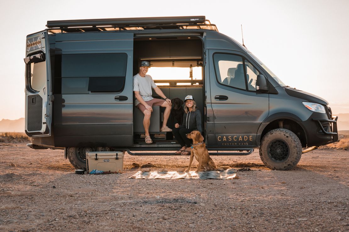Bryan Walker and Alexa Owens founded Cascade Custom Vans right before the pandemic. They own their own van still and use their free time to travel.