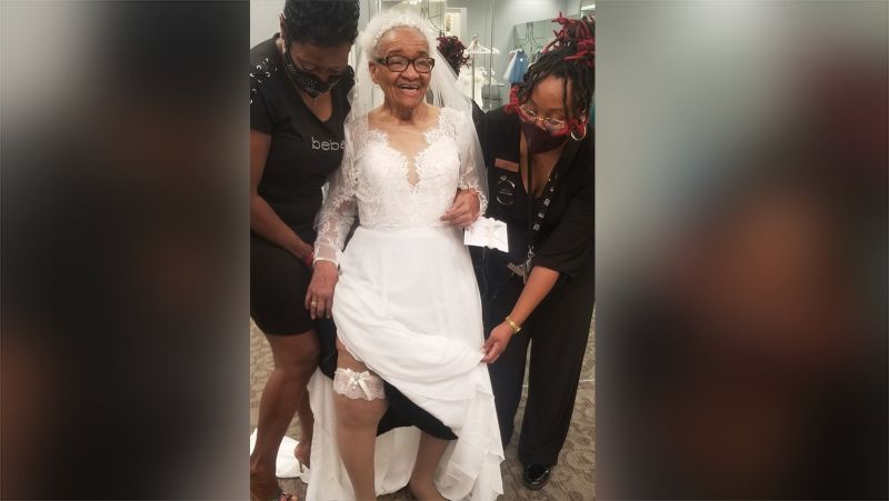 Racism stopped her from trying on a wedding dress. Seventy years