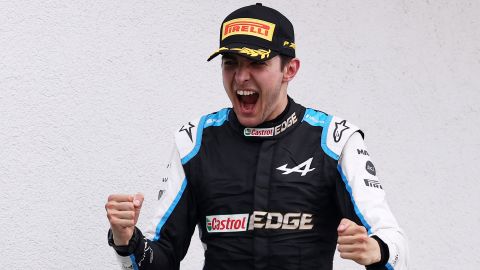 After an eventful race, Alpine driver Esteban Ocon celebrated his maiden F1 victory at the Hungarian Grand Prix on Sunday. 