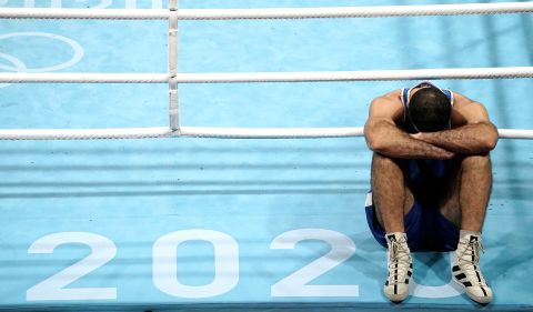 French boxer Mourad Aliev refused to leave the ring after he was disqualified in his bout against Frazer Clarke on August 1. His protest lasted about an hour. He was disqualified for what the referee determined was an intentional headbutt.