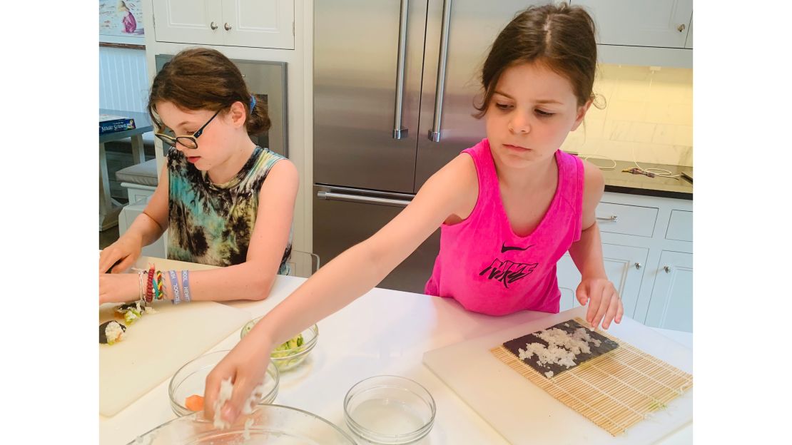 Meal kits, including sushi kits, can help get kids comfortable with ingredient measurements and recipe instructions.