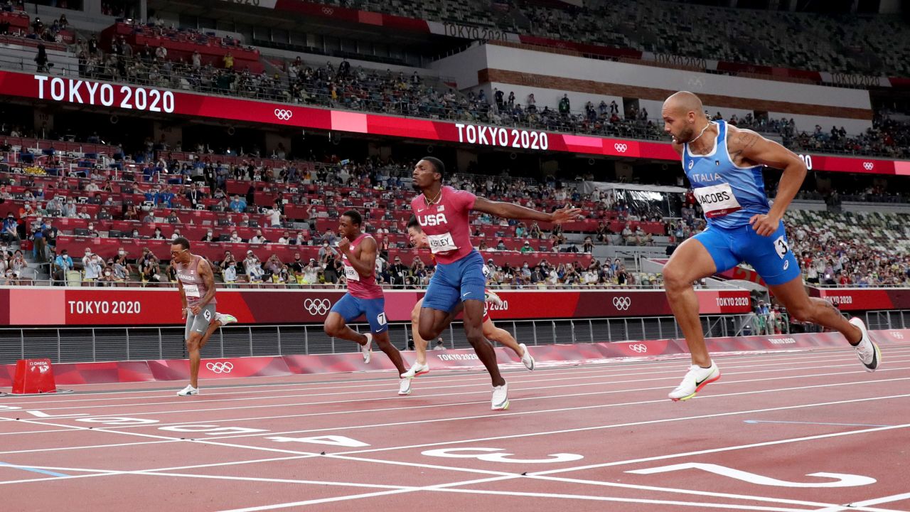 Jacobs takes victory in the men's Olympic 100m final. 