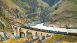 South line, Lorestan, Absirom Bridge, Freight Train (GM Locomotive)