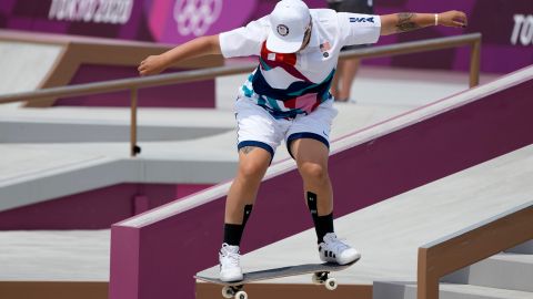 Alana Smith of Team USA competes in the women's street skateboarding final on July 26.