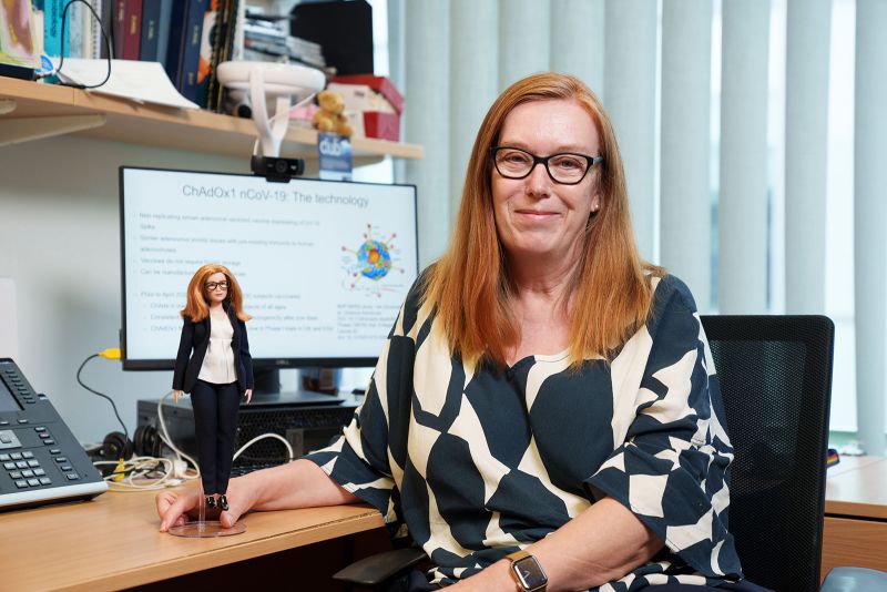 Sarah Gilbert: Barbie debuts doll in likeness of British Covid-19