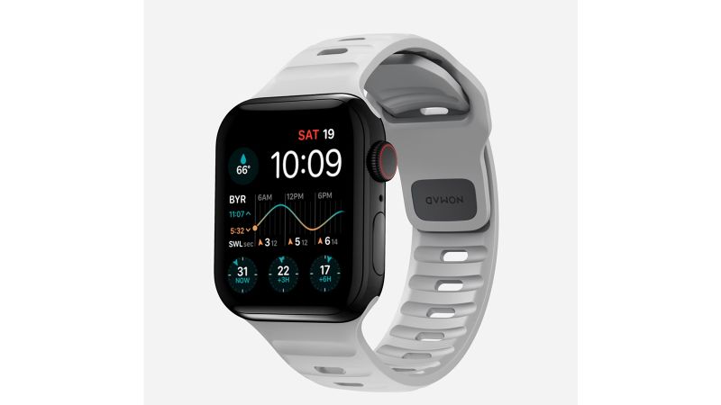 apple watch silver with black band