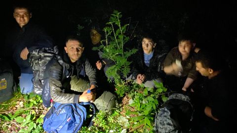 A group of Iraqi Yazidis apprehended in Lithuania. In one 24-hour period, a record 171 were caught.