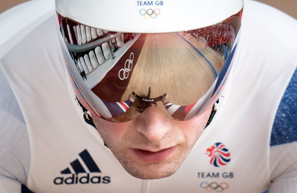 Great Britain's Jason Kenny competes in track cycling on Wednesday, August 4.