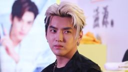  Singer Kris Wu attends Seeyoung promotional event on May 28, 2021 in Shanghai, China. 