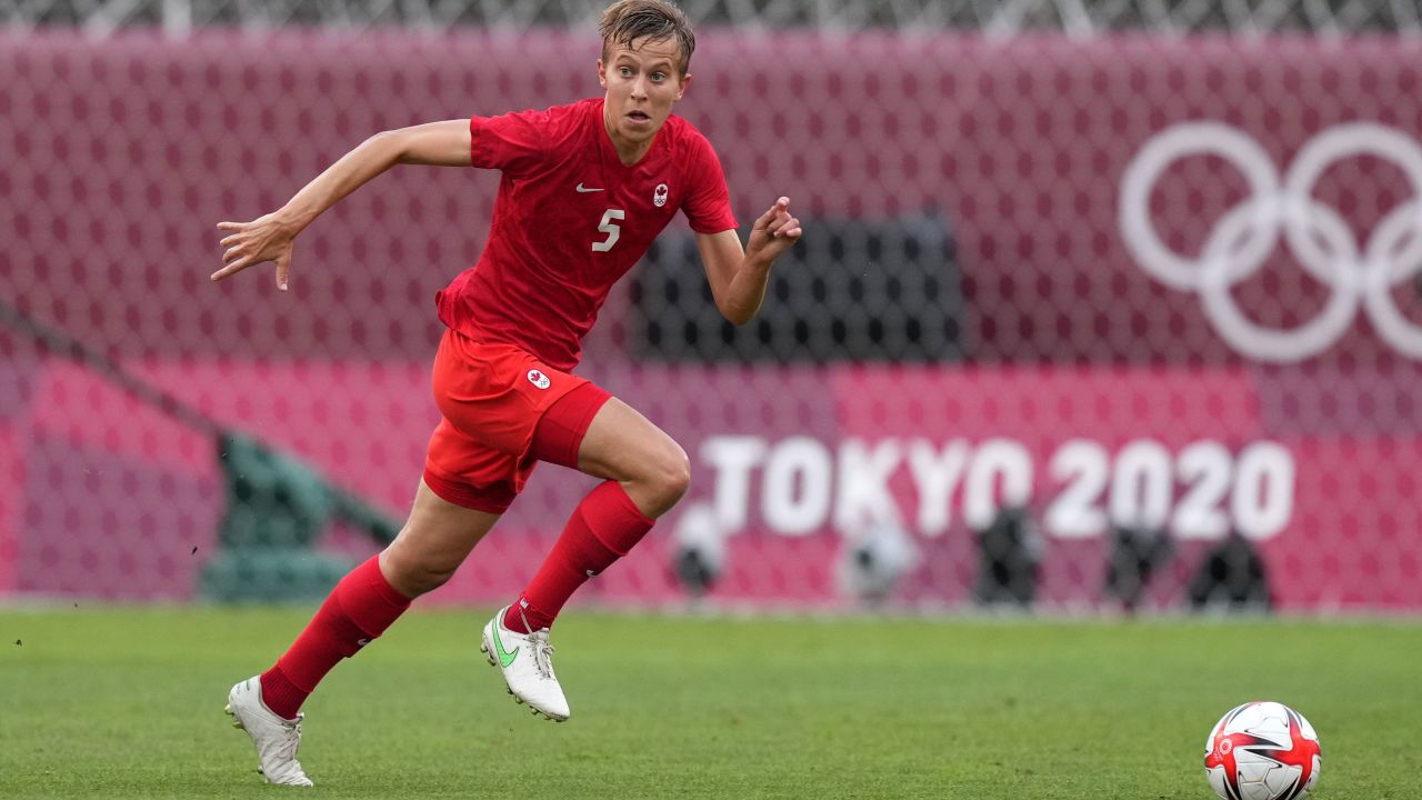 With the help of Quinn, Canada beat the United States in the women's football semifinal on  August 2.