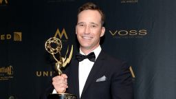 Producer Mike Richards, winner of the Emmy for Outstanding Game Show: The Price Is Right, poses in the press room at the 43rd Annual Daytime Emmy Awards at the Westin Bonaventure Hotel on May 1, 2016 in Los Angeles, California. 