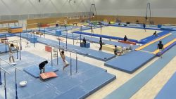 CNN was given exclusive access to the Ogawa Gymnastics Arena at Juntendo University, where Team USA gymnast Simone Biles secretly trained over several days last week, to get back on form to compete on the balance beam. She won a bronze medal in the event on Tuesday - her seventh Olympic medal.