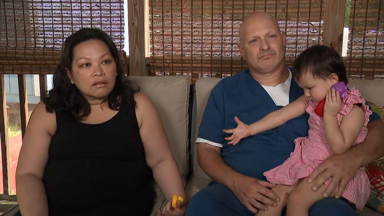 Joan Chang, seen on the left with her husband and 2-year-old daughter, just got vaccinated last week.