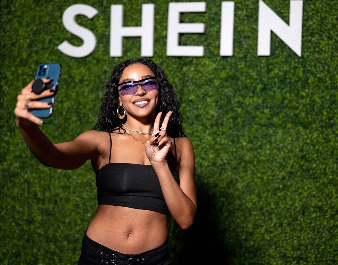 Tinashe attending a Shein festival in Los Angeles in May.