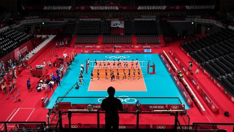 Volleyball matches were held at Ariake Arena.
