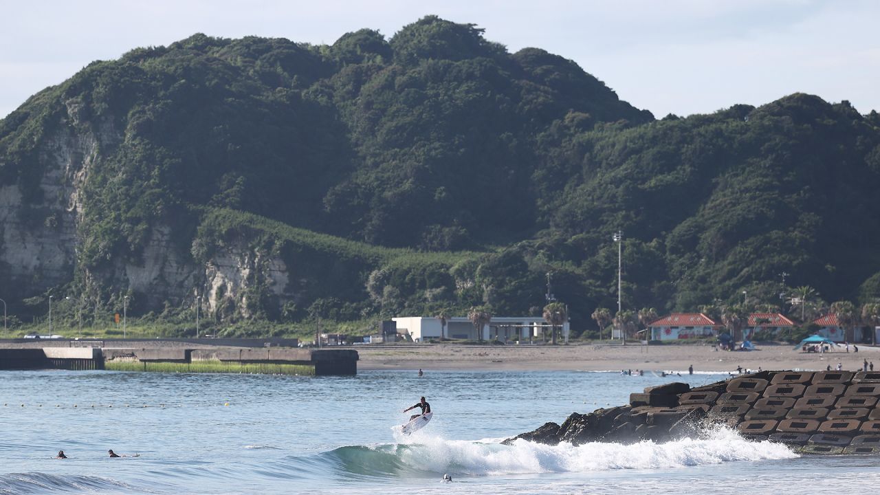 <strong>Tsurigasaki Surfing Beach:</strong> The first-ever Olympic surfing competitions were held here, in Chiba prefecture.