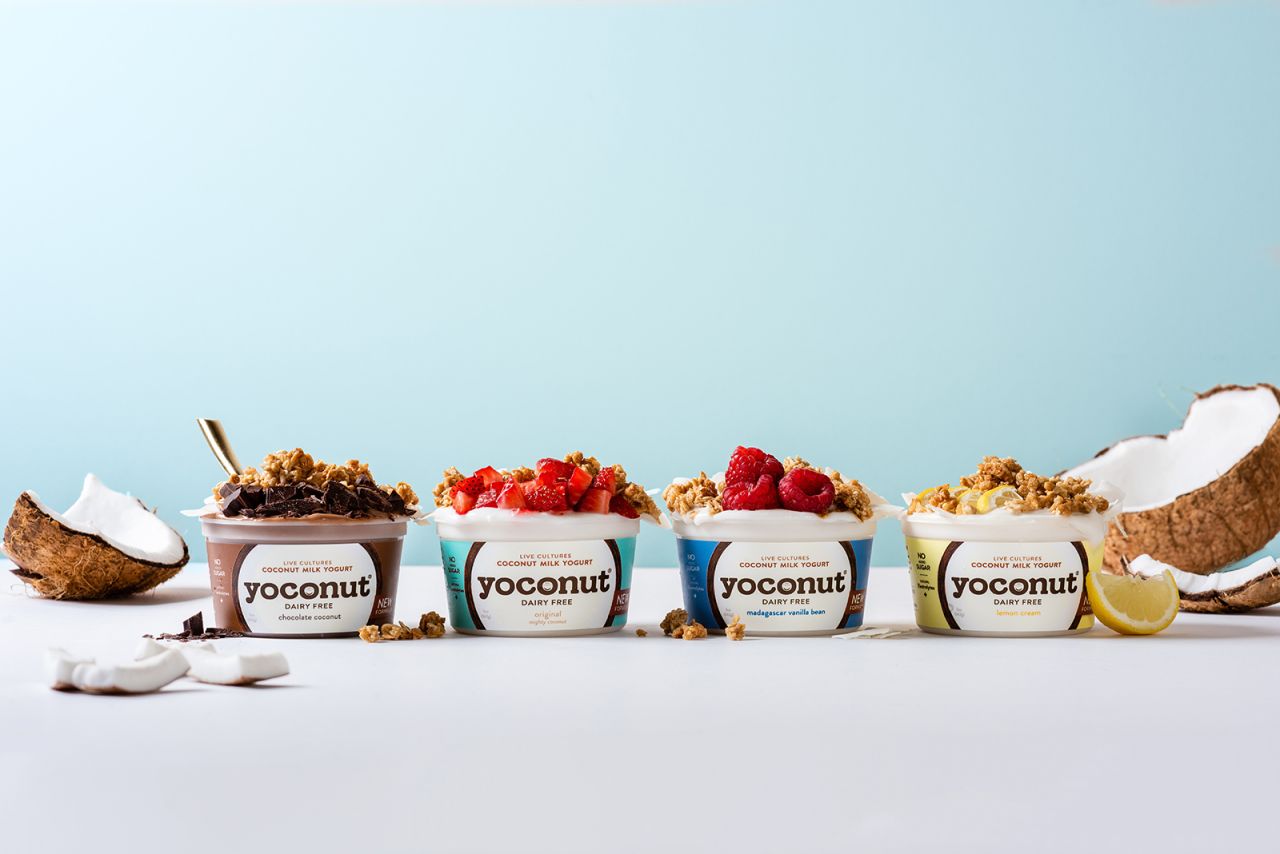 Made from locally sourced ingredients, Yoconut's coconut-based yogurt is dairy, gluten and soy-free and has no added sugar or preservatives.