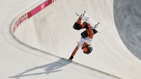 Brown started skateboarding at age three, teaching herself tricks by watching YouTube videos.