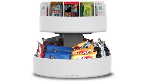 Mind Reader 2-Tier Lazy Susan Granola Bar and Snack Organizer