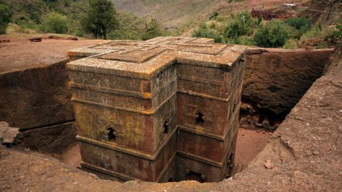 The UNESCO World Heritage Site at Lalibela, in Ethiopia's northern Amhara region.