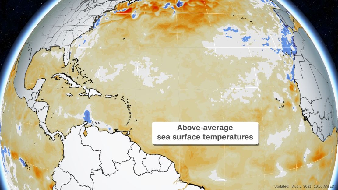 weather sea surface temps tropical atlantic 080621