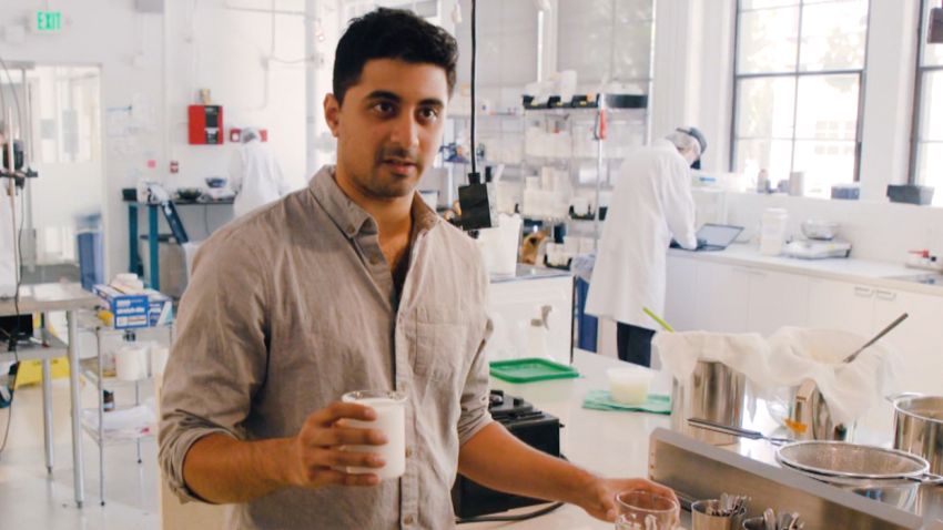 California-based Perfect Day uses fungi to make dairy protein that is "molecularly identical" to the protein in cow's milk, says co-founder Ryan Pandya.