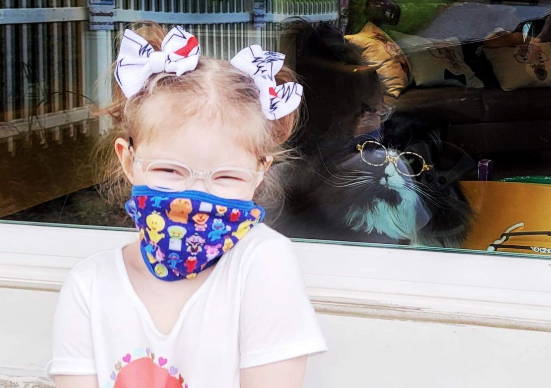 Joella and Truffles after one of her visits during the pandemic.