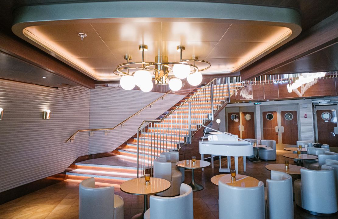 Virgin says Scarlet Lady's interior is inspired by superyachts, rather than other cruise ships.
