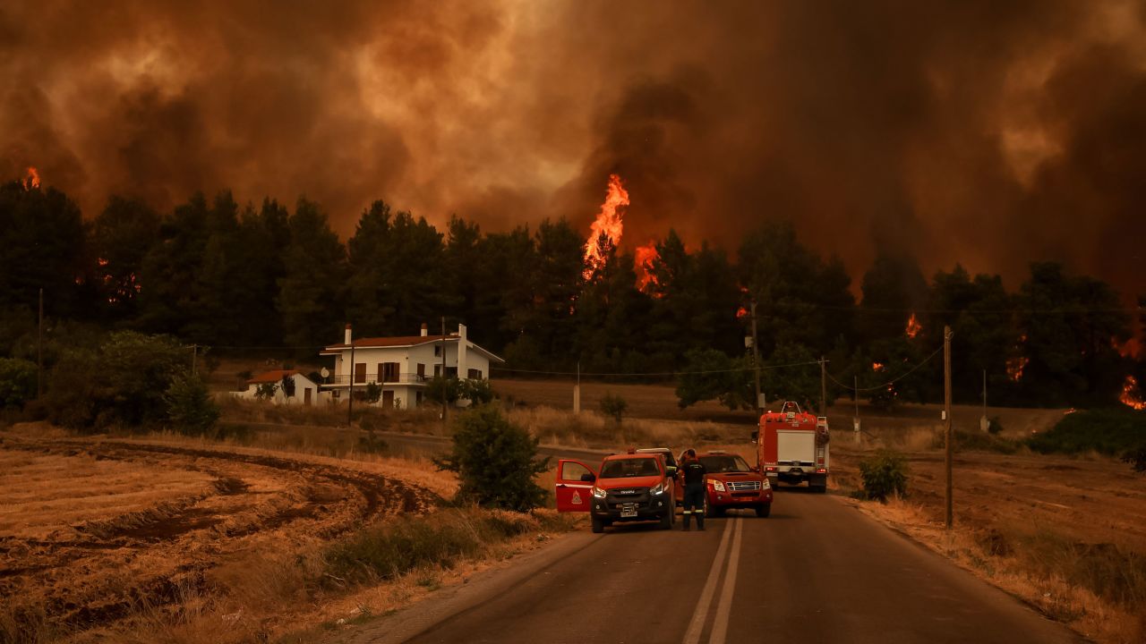 Evia is on the front line of the devastating wildfires raging across Greece.