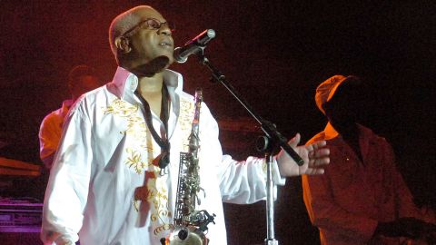 Dennis Thomas, seen here performing in 2008 at a Kool and the Gang concert in Bethlehem, Pennsylvania.